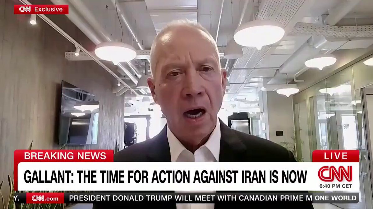 I am happy CNN showed this. Israel's former Defense Minister - incidentally wanted by the ICC for war crimes - tells CNN that America has an "obligation" to enter Israel's war of aggression against Iran. An "obligation."