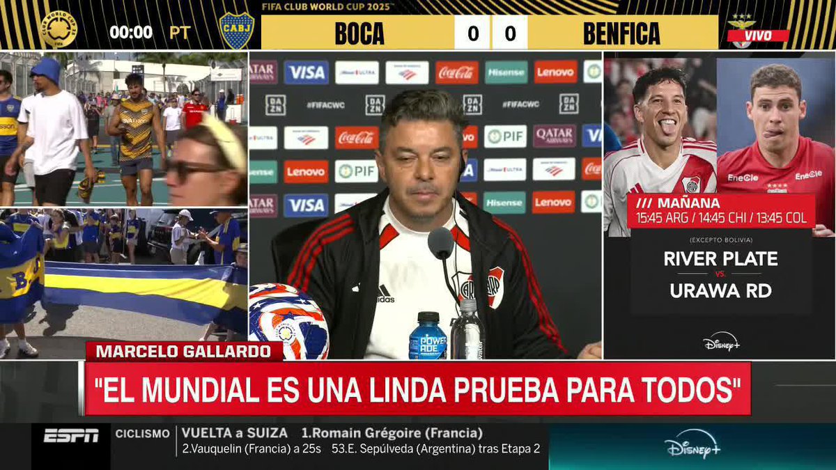 Gallardo: “Mastantuono tiene deseo de jugar al fútbol, de expresarse en un campo. Lo que no podemos manejar… no debe desgastarnos. Si está bien, jugará. Si está mal, no jugará. No es tan problemático. Lo complejo viene de afuera. Franco está bien”.