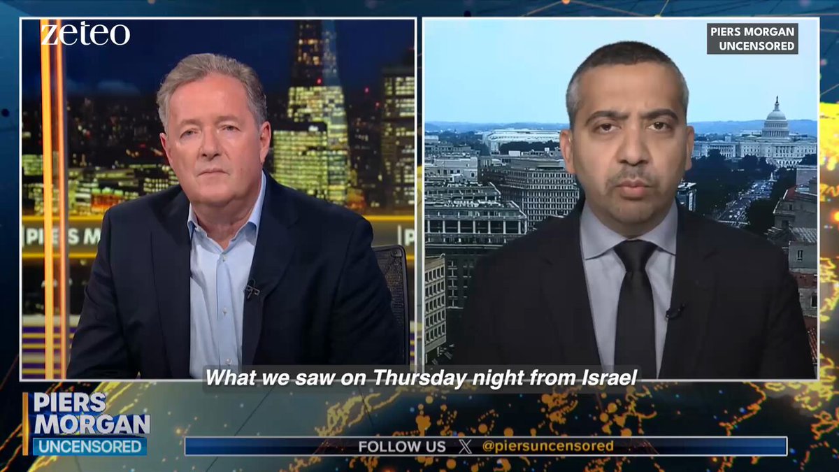 “If a [nuclear] weapon is a year away, you cannot say we're under imminent threat— that does not give you a right to self-defense.” Mehdi Hasan explains to Piers Morgan why Israel’s strikes on Iran were preventive, not preemptive — and therefore illegal under international law.