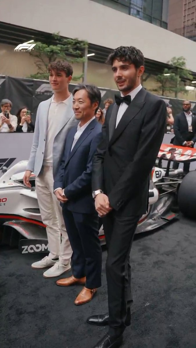 Posing for those all-important photos 😏📸 #F1 #F1TheMovie