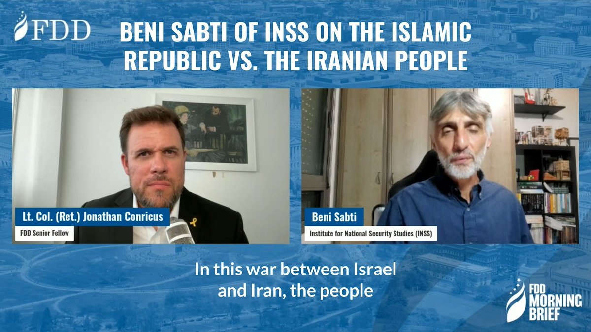 On today's Morning Brief with Jonathan Conricus, INSS's BenSabti explains the Iranian perspective on Israel's war against key Islamic Republic officials: "The same general that hurts Israel in the nuclear issue ... he's also in charge of [enforcing mandatory] hijab."
