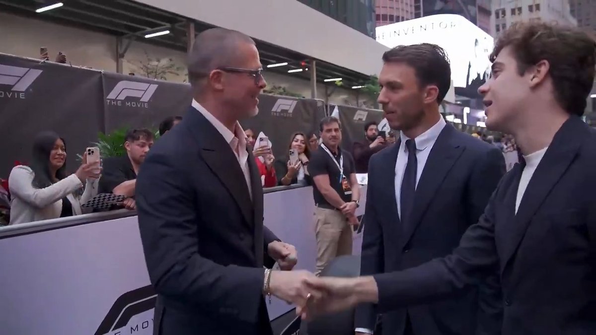 "Brad Pitt": Por su encuentro con Franco Colapinto en la premiere mundial de #F1TheMovie