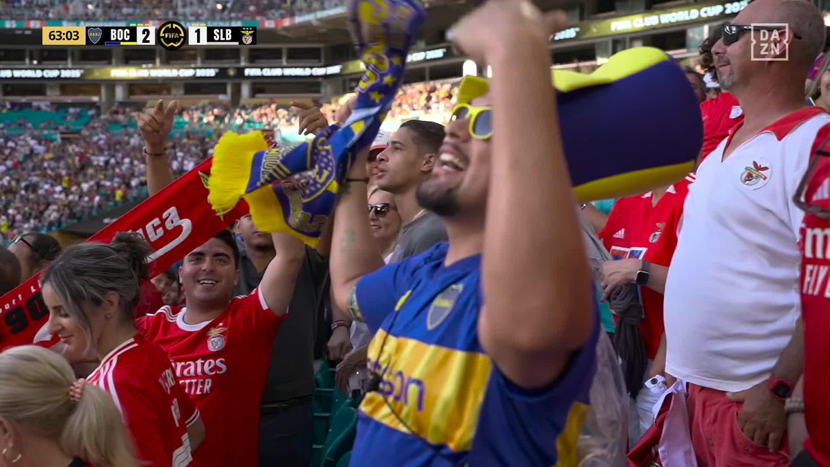 Leandro Paredes 🇦🇷, Paulo Dybala 🇦🇷 et Paul Pogba 🇫🇷 sont ce soir à Miami pour assister à Boca Juniors-Benfica. 😁 🎥 DAZN France