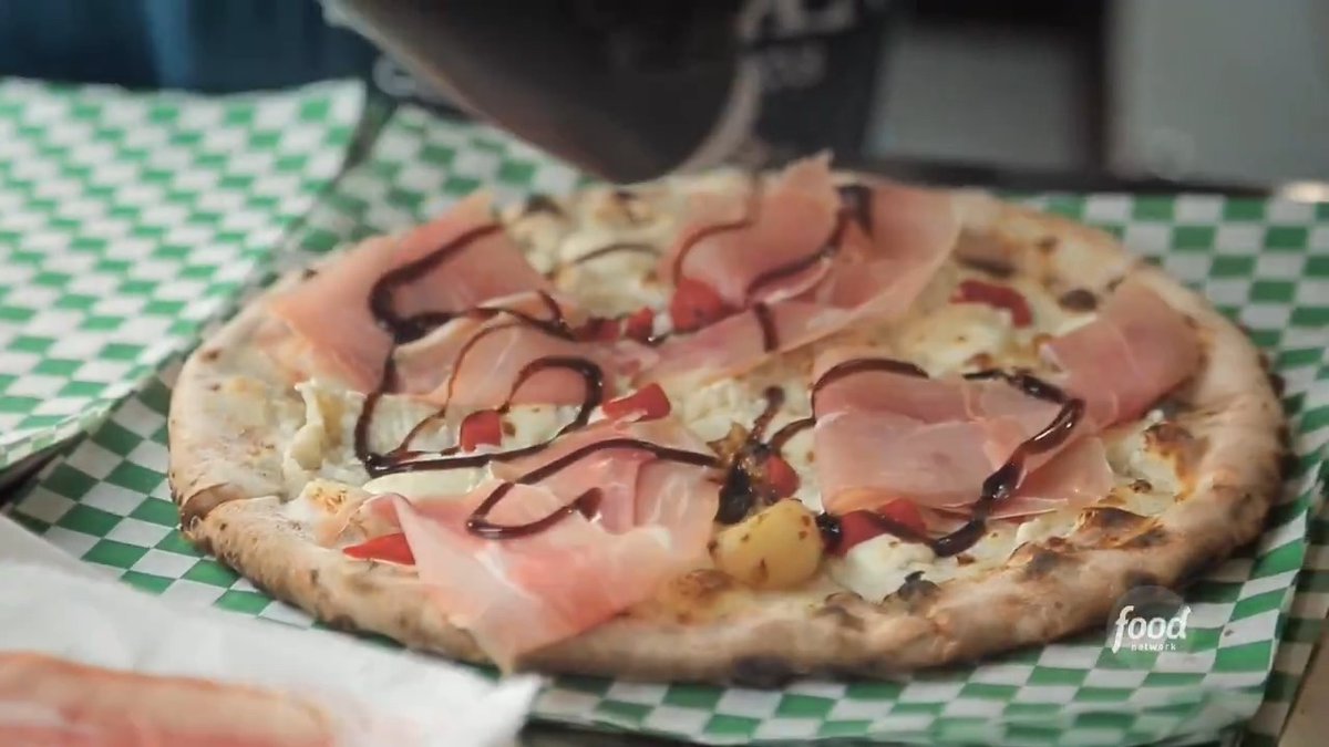These wood-fired food truck pizzas are out-of-bounds 🔥 The Trapani Pizza from @sauceesicilian is topped with fresh figs, prosciutto and a sweet balsamic glaze. Watch @guyfieri on #DDD > Fridays at 9|8c and Actually HBO Max! #StreamOnMax Get the recipe: