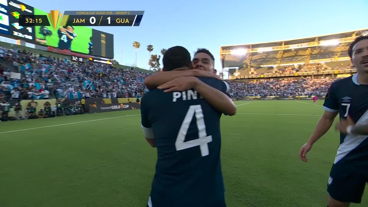 🇬🇹🔥⚽¡GOOOOL DE LA BICOLOR! GUATEMALA SE ADELANTA EN EL MARCADOR CON ANOTACIÓN DE OSCAR SANTIS, TREMENDA ASISTENCIA DE DARWIN LOM ANTE JAMAICA. 📺 Disfruta toda la Concacaf #CopaOro2025 en Disney+