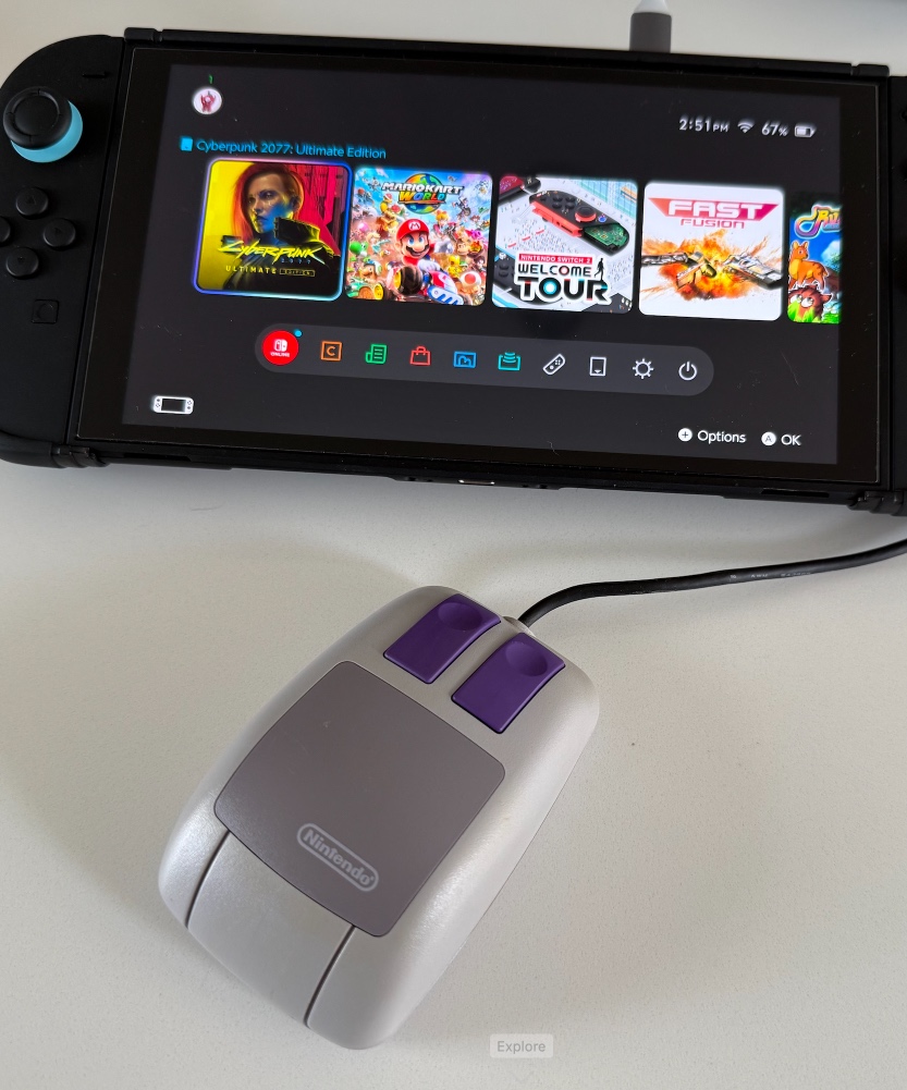 SNES Mouse works on Switch 2