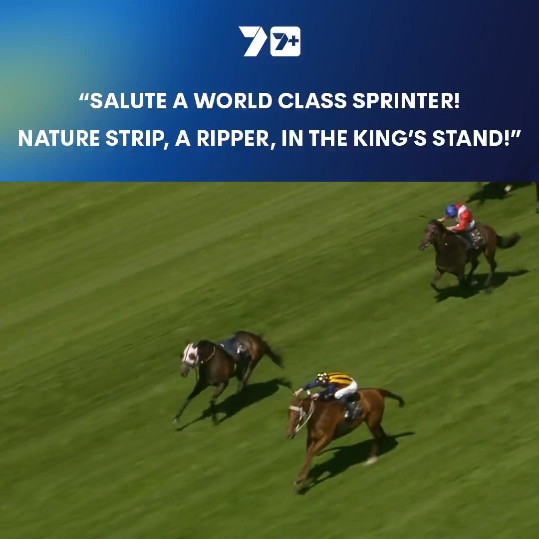 Nature Strip destroyed them in the 2022 King's Stand! 🚀 Who stayed up to watch him this day at Royal Ascot? 🎩 Chris Waller Racing James McDonald Ascot Racecourse