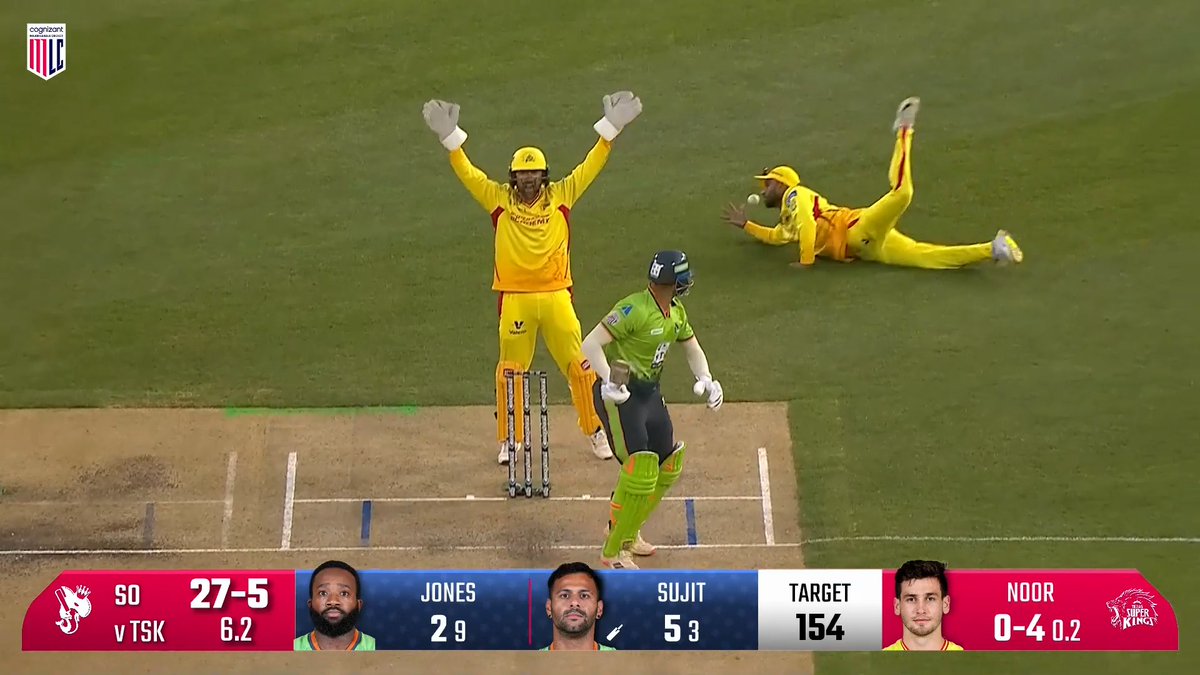 The Texas Super Kings ran through the Seattle Orcas' batting lineup, getting them all out for just 60 runs—the second lowest total in MLC history! 😱 How good was this bowling performance? 👏