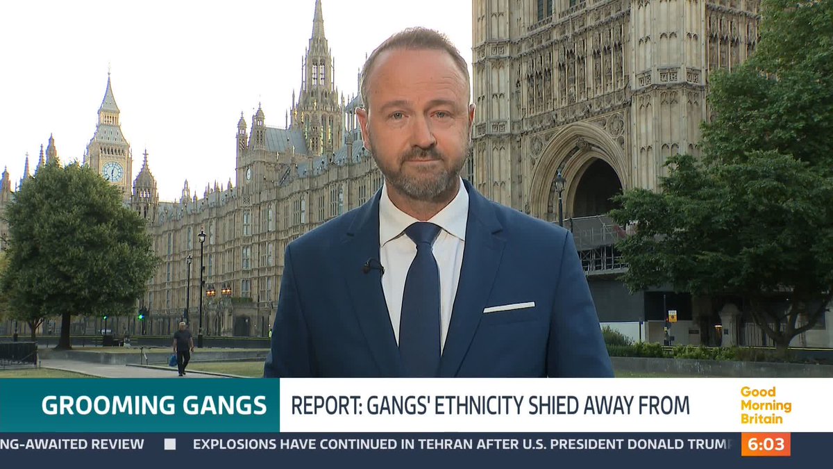 A 'significant proportion' of current investigations into grooming gangs involve asylum seekers or suspects who are non-UK nationals, according to a long-awaited review into grooming gangs. @swainitv reports.