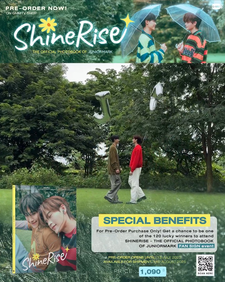 แวะเติมความหวานกับโฟโต้บุ๊ค SHINERISE ของจูเนียร์มาร์คกันก่อน แล้วอย่าลืมไปพรีออเดอร์กันน้า รับรองว่าหวานกว่านี้แน่นอน สั่งซื้อที่นี่ / Order Here SHINERISE | THE OFFICIAL PHOTOBOOK OF JUNIORMARK #SHINERISExJuniorMark #JuniorMark #จูเนียร์มาร์ค #GMMTV