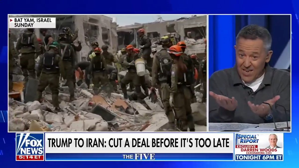 Greg Gutfeld has deeply pondered the debate on the Right about whether bombing Iran is America First. He concludes: "You elected Trump because you trust him. He wouldn't do this unless he thought it had to be done. If you're gonna trust somebody, I would trust Trump and not Iran"