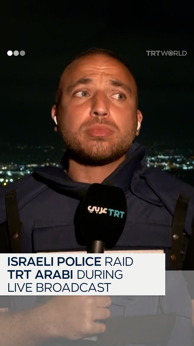 Israeli police disrupted TRT Arabiโs live coverage in Haifa, confiscating the crewโs cameras. Cairo-based Al-Ghad TV also confirmed that their crewsโ locations were searched and their equipment confiscated