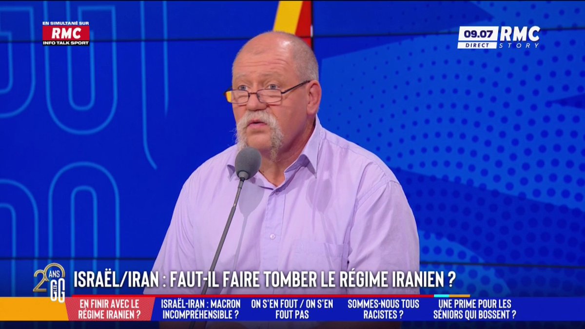 🇮🇷 Doit-on faire tomber le régime iranien ? 🗣️ Didier Giraud : "J'ai le sentiment qu'on laisse faire le sale boulot à Israël. Si la menace nucléaire est imminente, que fait la communauté européenne." #GGRMC