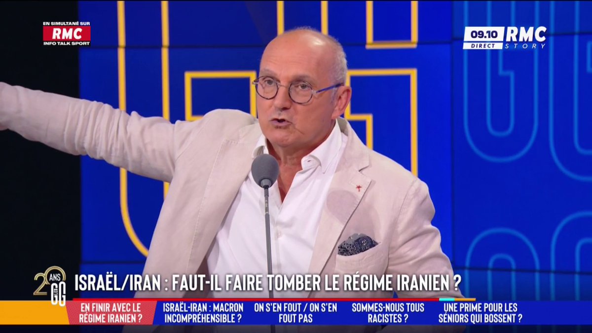 🇮🇷 Iran : "Ce régime doit disparaître." 🗣️ Dr Jérôme Marty : "Ce pays est le pays qui lapide les femmes, ce pays est le pays qui balance les homosexuels des toits d'immeubles, ce pays est le pays qui pend les étudiants opposés au régime. Il n'y a pas plus terrible." #GGRMC