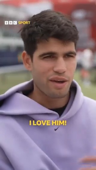 Carlos Alcaraz - a BIG fan of Jack Draper! #BBCTennis