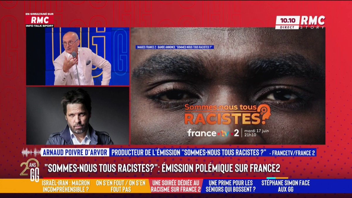 😔 « Sommes-nous tous racistes ? » 🗣️ Dr Jérôme Marty, médecin : "J'ai vu des gens partir quand il y avait des gens de couleur dans la salle d'attente. Un jour, une personne s'est barrée parce qu'il y avait 2 familles de couleur dans la salle." #GGRMC