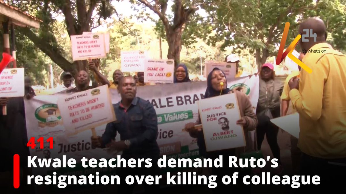 Kwale teachers demand Ruto’s resignation over killing of colleague, decry rising youth deaths