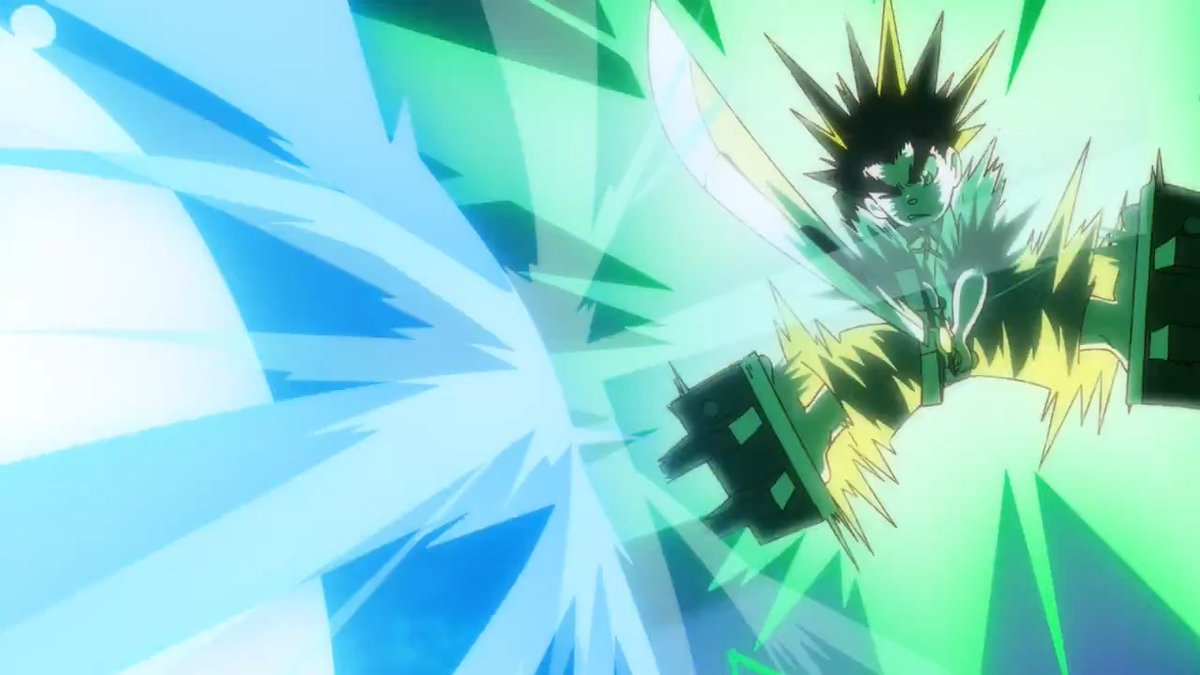 ◥◣✧ 切り抜き #YAIBA ✧◢◤ 第11話「雷神剣 VS 風神剣」から 🌪️風神波VS玉あり雷神剣かみなり斬り⚡️ 毎週土曜夕方5時30分〜放送中📺 読売テレビ・日本テレビ系全国ネットにて ※一部地域を除く #YAIBAヤバイ