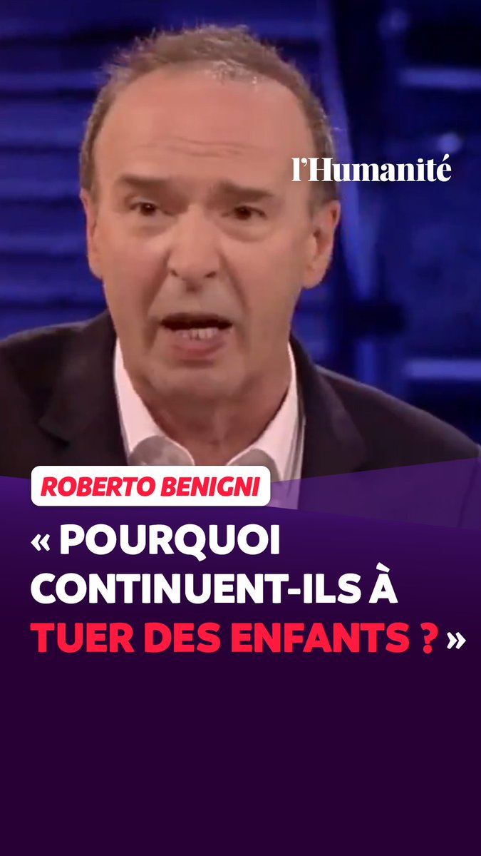 "Mais pourquoi continuent-ils à tuer des enfants ? Mais quelle lâcheté." À la télévision italienne, le comédien et réalisateur Roberto Benigni s'emporte contre les guerres de Netanyahou et de Poutine.
