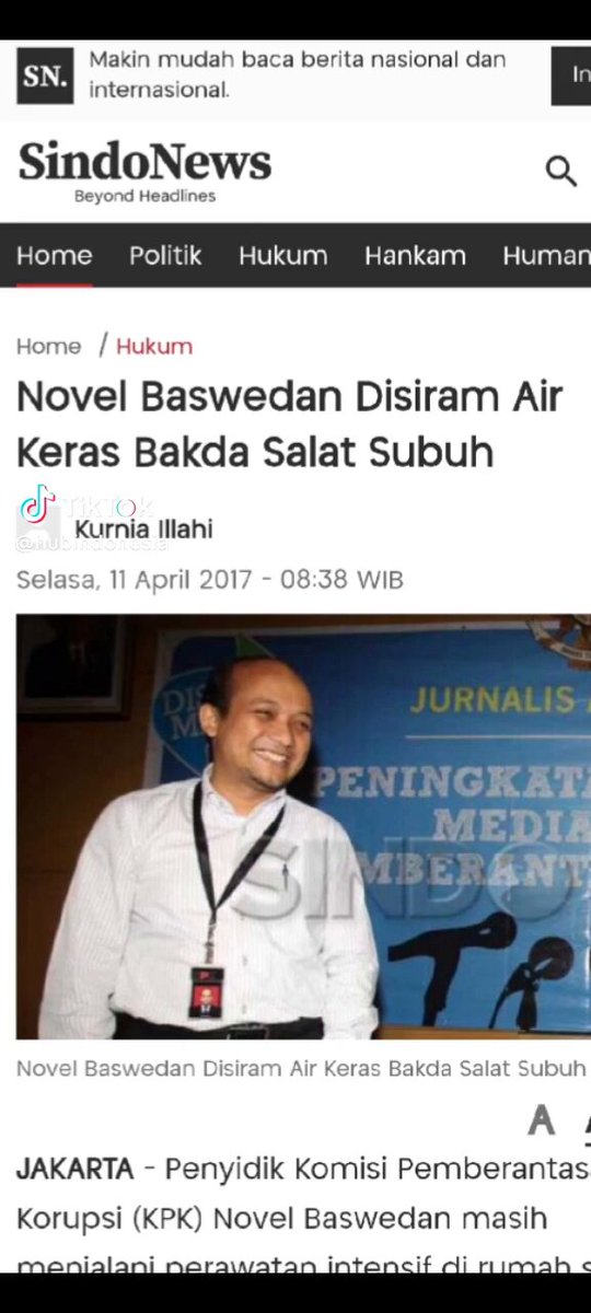 Alhamdullillah Orang Yang Jujur Dan Amanah Yang Disingkirkan oleh Rezim Jokowi. Dipanggil Kembali Oleh Bpk Prabowo Presiden RI.Semangat Bpk Novel Baswedan ✊💪🇮🇩🇮🇩