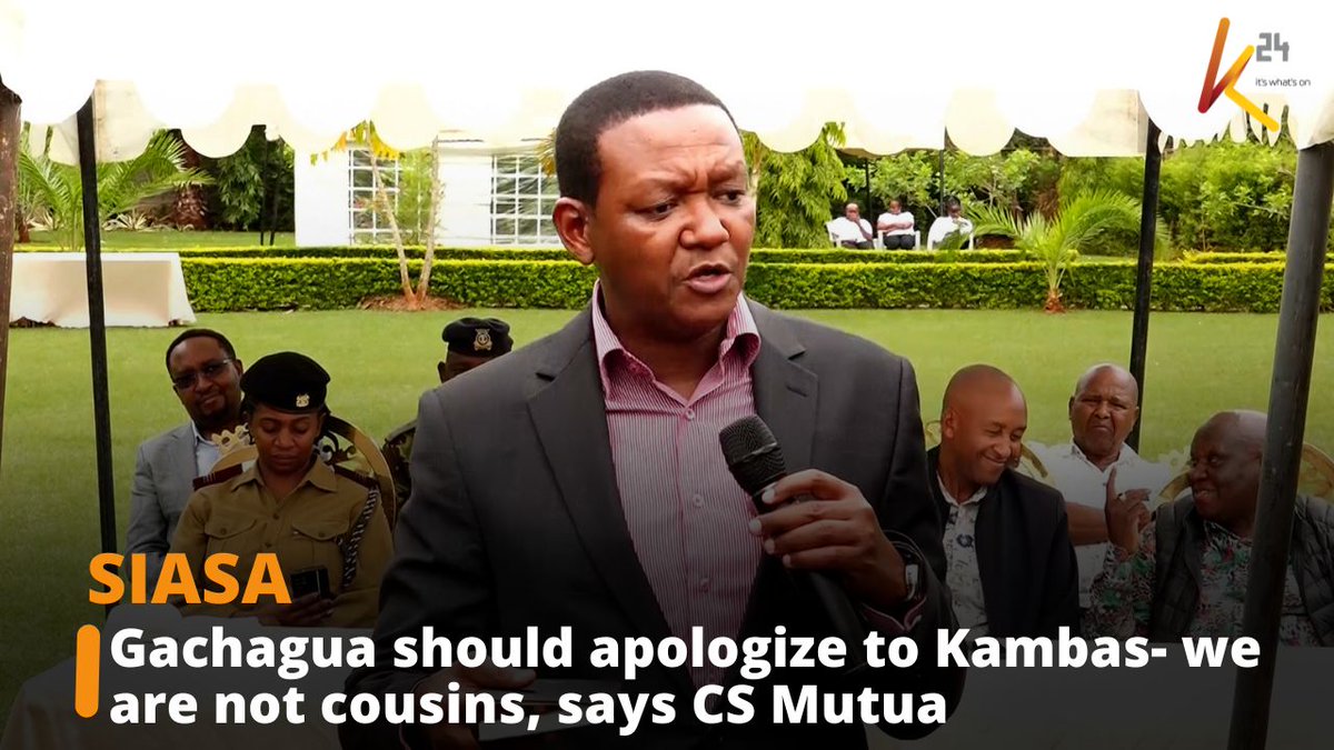 Gachagua should apologize to Kambas- we are not cousins, says CS Mutua