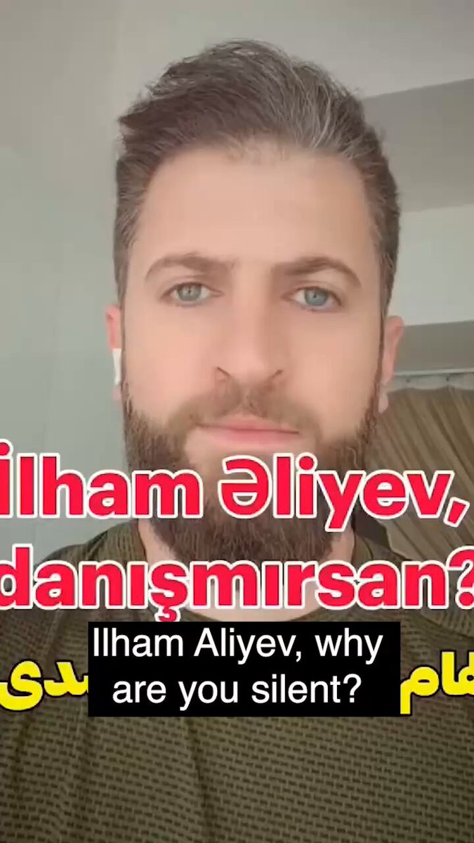Azeri man in Tebriz asks Azerbaijani President Aliyev why he hasn't said a word about Israel's devastating strikes on Tebriz. "You used to talk big; do you have the courage to say a single word to Israel?"