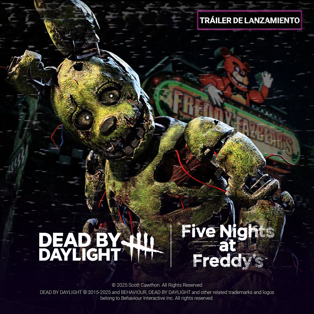 Esta vez, tú darás los sustos. Ponte el disfraz y conviértete en Springtrap, ya disponible en Dead by Daylight: Five Nights at Freddy's.