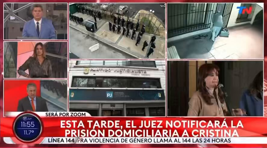 El juez Gorini tomó la decisión de otorgarle la prisión domiciliaria a Cristina y no será necesario que se presente mañana en Comodoro Py.