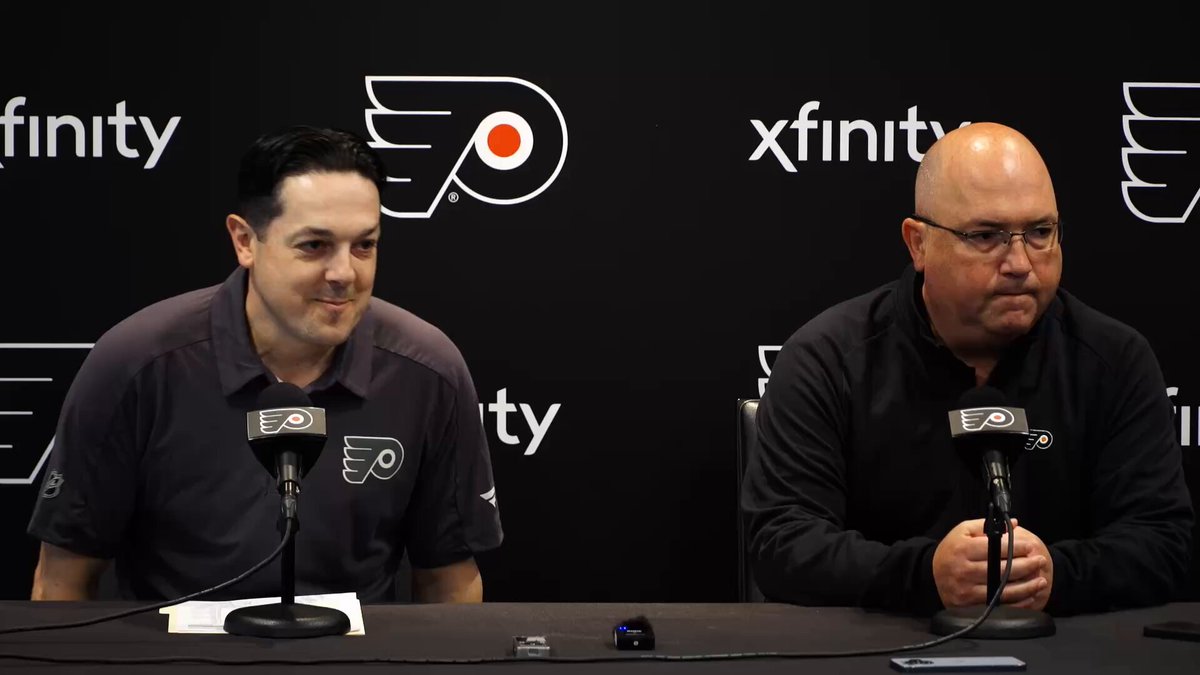 ICYMI: Flyers GM Daniel Briere and Assistant GM Brent Flahr held their annual pre-draft press conference on Tuesday from Flyers Training Center.