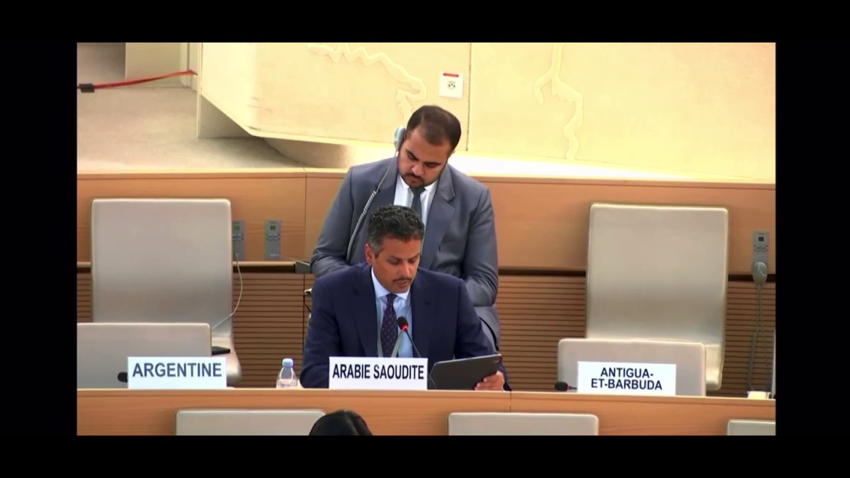 المندوب الدائم للمملكة لدى الأمم المتحدة عبد المحسن بن خثيلة: المملكة تدعو المجتمع الدولي إلى الاضطلاع بمسؤولياته لوقف الجرائم والانتهاكات الإسرائيلية في المنطقة وتؤكد على أهمية دعم جهود الوقف الفوري للتصعيد العسكري #الإخبارية