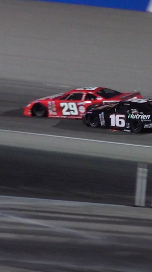 With 5 laps to go, things got crazy for Kevin Harvick and Keelan Harvick. Watch "The Battle of the Harvicks" on YouTube! Right here ➡️