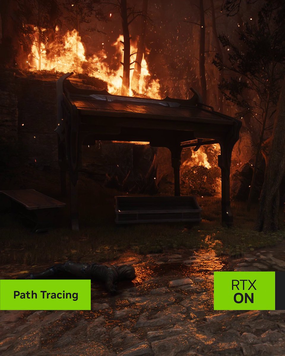 #DOOM: The Dark Ages adds path tracing and DLSS Ray Reconstruction for enhanced image quality and game-changing realism - available June 18. #RTXOn Learn more: