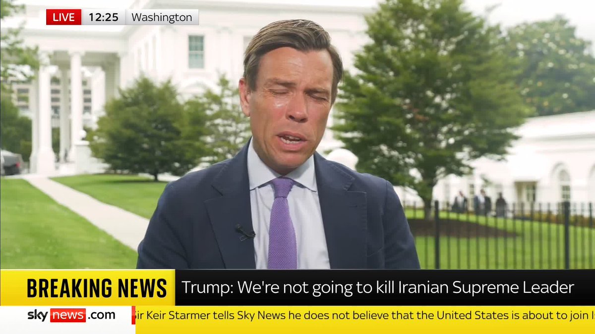 BREAKING: US President Donald Trump has said that the US could kill Iranian leader, but won't - 'for now'. Sky's US correspondent Mark Stone has the latest. Read more here ➡️ 📺 Sky 501, Virgin 602, Freeview 233 and YouTube