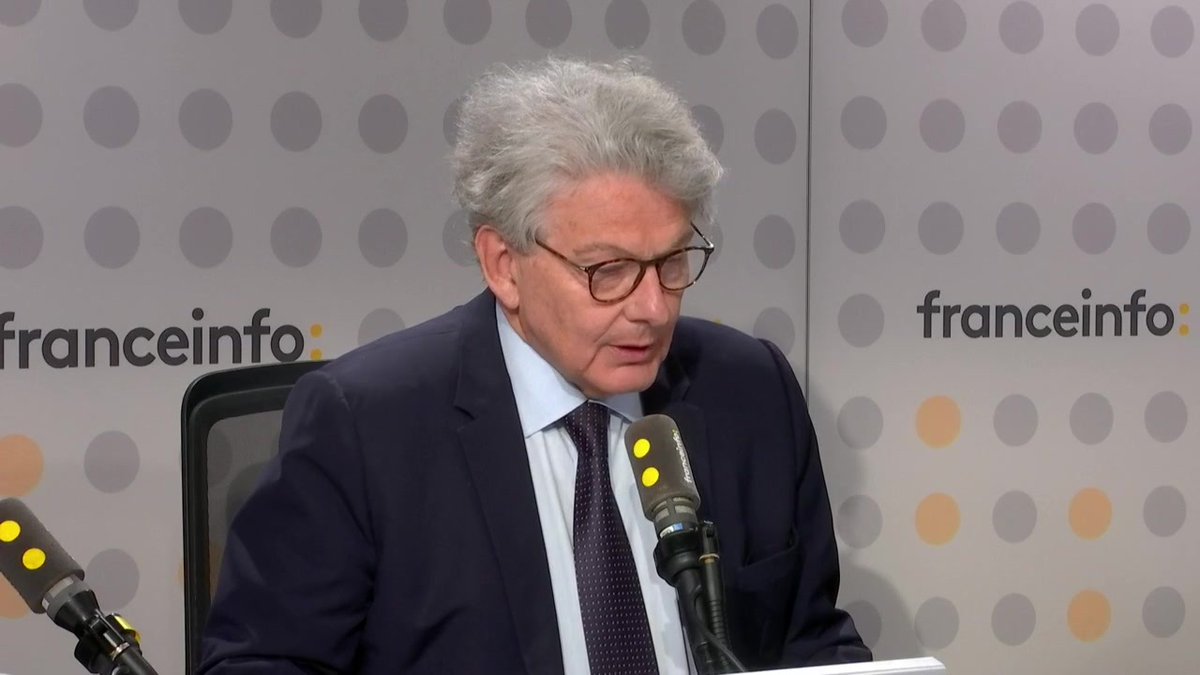 🔴 D. Trump : "Emmanuel Macron ne comprend jamais rien"➡️ "C’est le président des États-Unis et Emmanuel Macron est le président de la République française donc bien sûr que c’est humiliant !" estime Thierry Breton, ancien commissaire européen au marché intérieur #franceinfosoir