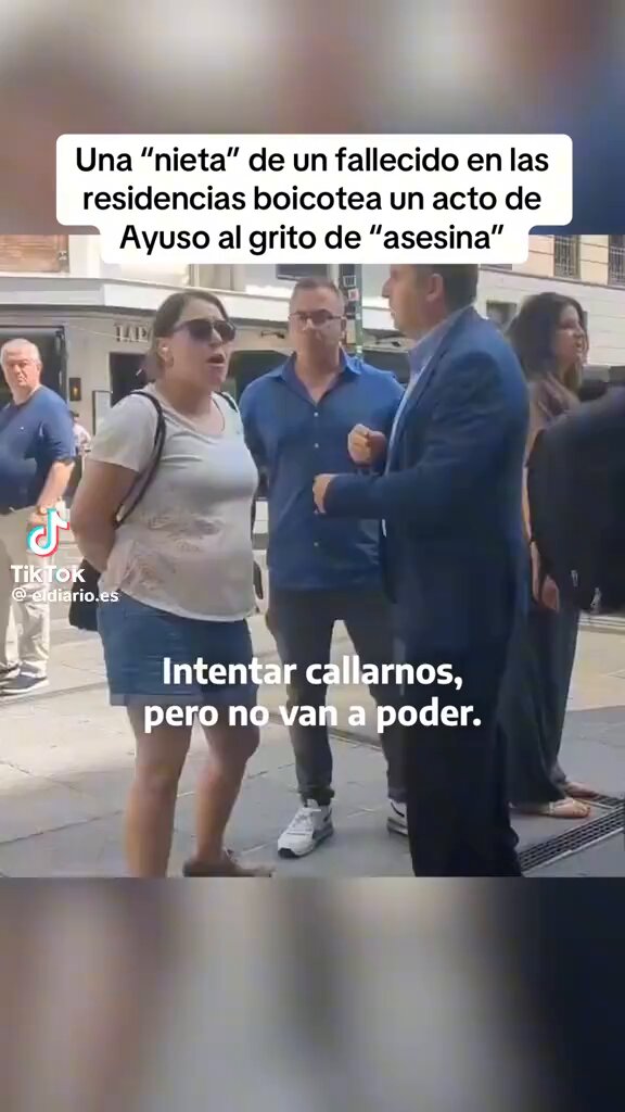 Por lo que sea,este recibimiento a Ayuso no sale en muchos medios de comunicación