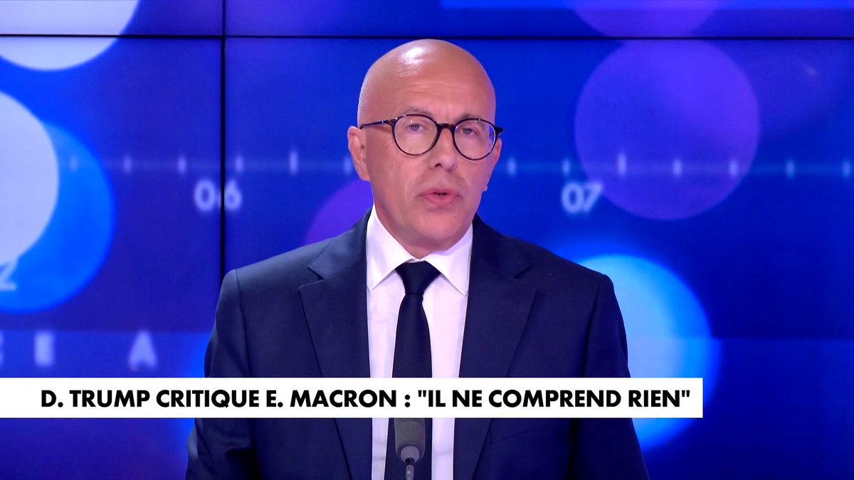 Éric Ciotti, sur la pique de Donald Trump envers Emmanuel Macron : «Voir la France humilier au travers de son président de la République, ça fait mal. On n'imagine pas le Général De Gaulle recevoir ces propos», dans #Facealinfo