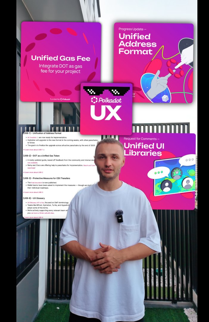 Polkadot UX ain’t a meme anymore Watch how Polkadot UX Bounty is changing the narrative 👇