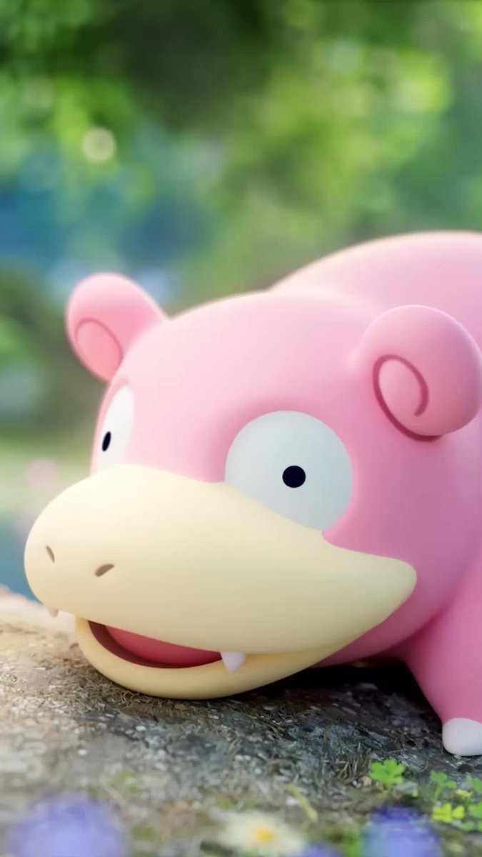 Slowpoke's favorite summer activity: loafing by the water's edge 🏝️