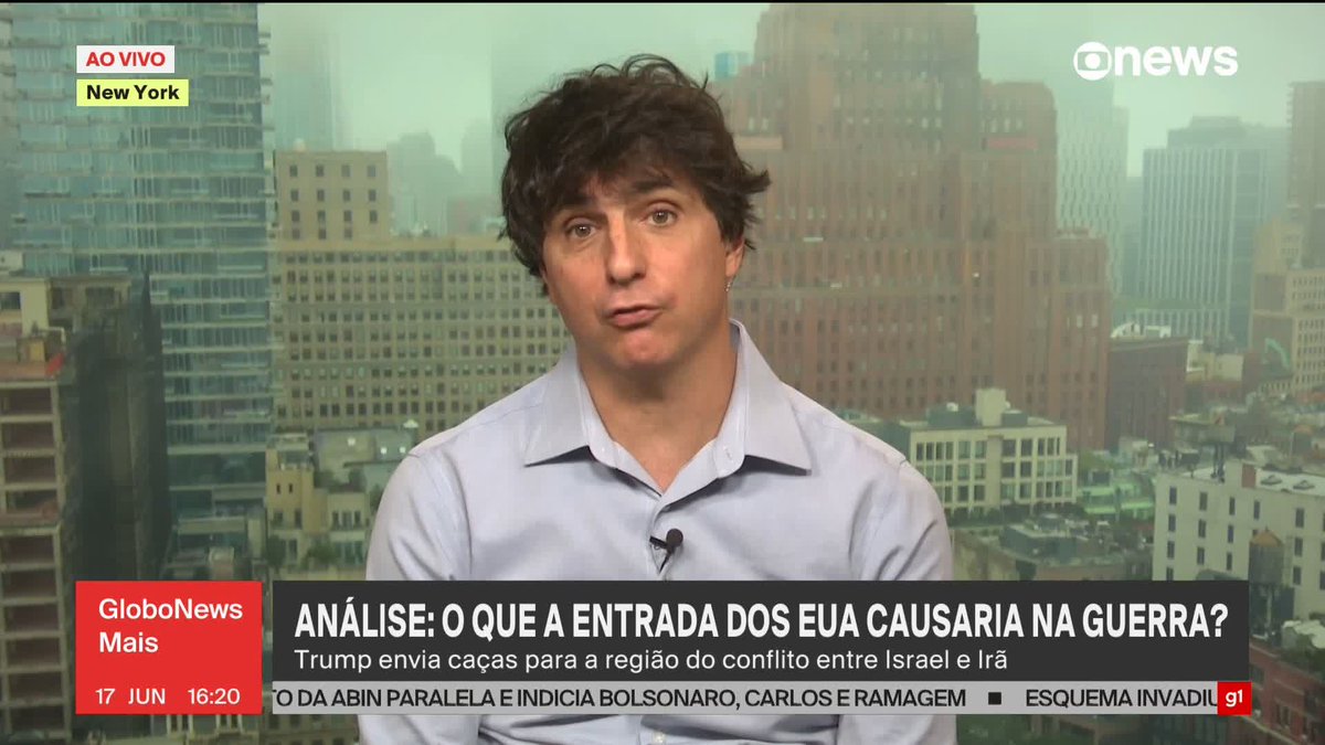 “Aumentou muito a chance de um envolvimento direto dos EUA nessa guerra. A guerra do Netanyahu pode virar a guerra do Trump”, comenta Guga Chacra sobre conflito entre Irã e Israel. #GloboNewsMais ➡ Assista à #GloboNews: