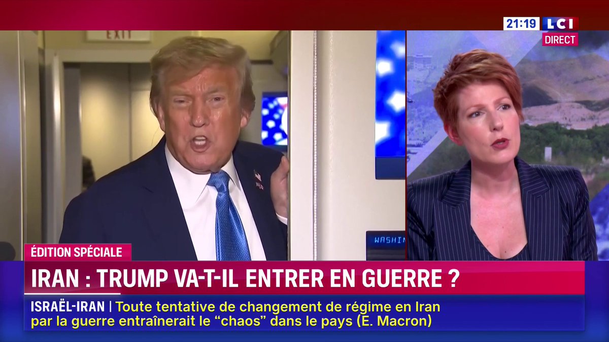 🗣️ Donald Trump envisage d’entrer en guerre contre l’Iran : "ce serait un tournant absolument majeur" selon Natacha Polony ▶️ Darius Rochebin