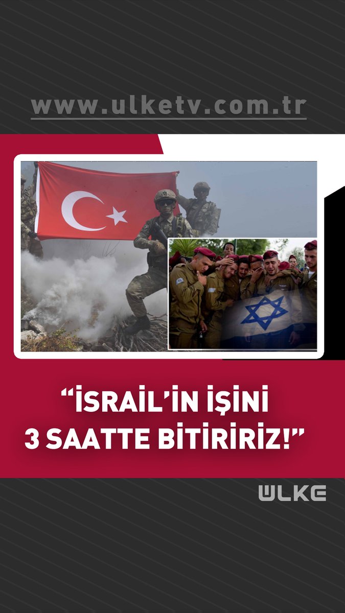 "İsrail'in 3 saatte işini bitiririz!" #haber