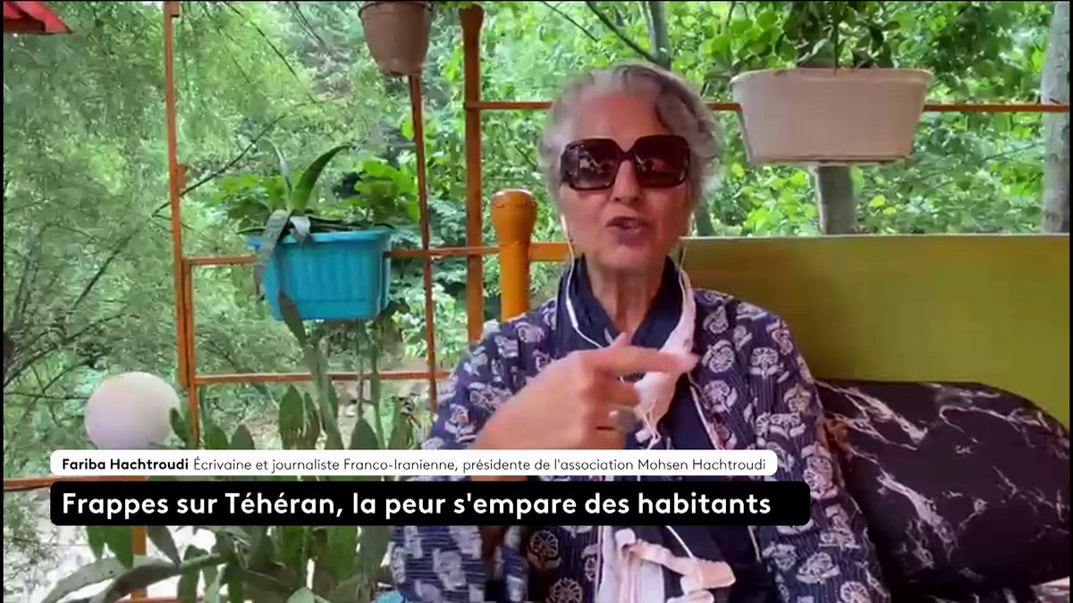 🗣 Conflit Israël/Iran : "[B.Netanyahou et D.Trump] ne pourront pas voler notre lutte" déclare Fariba Hachtroudi, écrivaine et journaliste franco-iranienne, qui ajoute, "c'est à nous [les Iraniens] de nous libérer du joug de la dictature et de la théocratie."