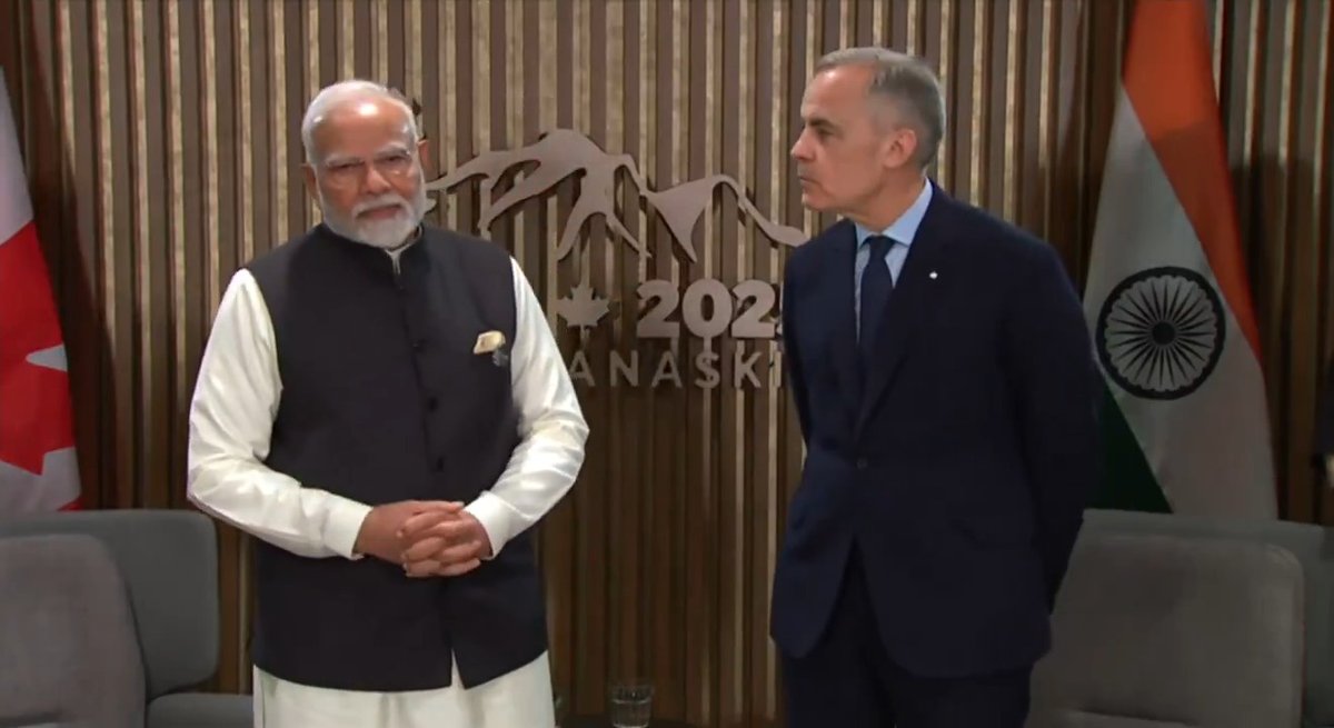 Prime Minister Shri Narendra Modi's remarks during his bilateral meeting with Canadian Prime Minister Mark Carney in Kananaskis, held on the sidelines of the 51st G7 Summit in Canada. #PMModiAtG7