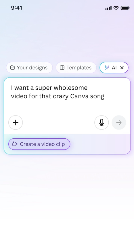 The world’s most powerful video tool is landing in Canva. 🤯 Say hi to Canva AI’s Create a Video Clip, powered by Google’s Veo 3. How did we test it? By making a music video in Canva Video, of course. 👉 Now it’s your turn. Prompt it. Edit it. Share it. #Canva #CanvaAI #CanvaCreateAVideoClip