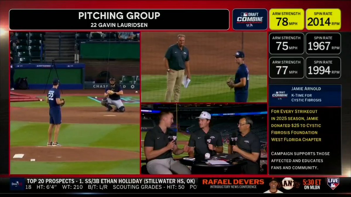 No. 4 MLB Draft prospect Jamie Arnold had a 2.98 ERA over his last two seasons with FSU Baseball 🐎 The standout southpaw discusses the Combine process off the field and how he mastered his effective slider. Lance Brozdowski | Jim Callis