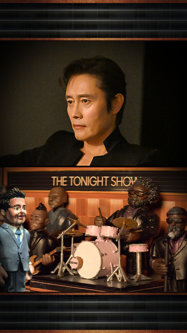 The Front Man (Lee Byung-hun) is always watching. 🥃 Squid Game #SquidGame3 #FallonTonight