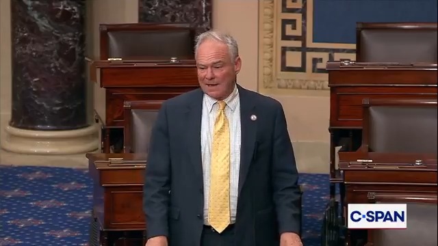 .Senator Tim Kaine (D-VA): "I happen to believe that the United States engaging in a war against Iran, a third war in the Middle East since 2001, would be a catastrophic blunder for this country."
