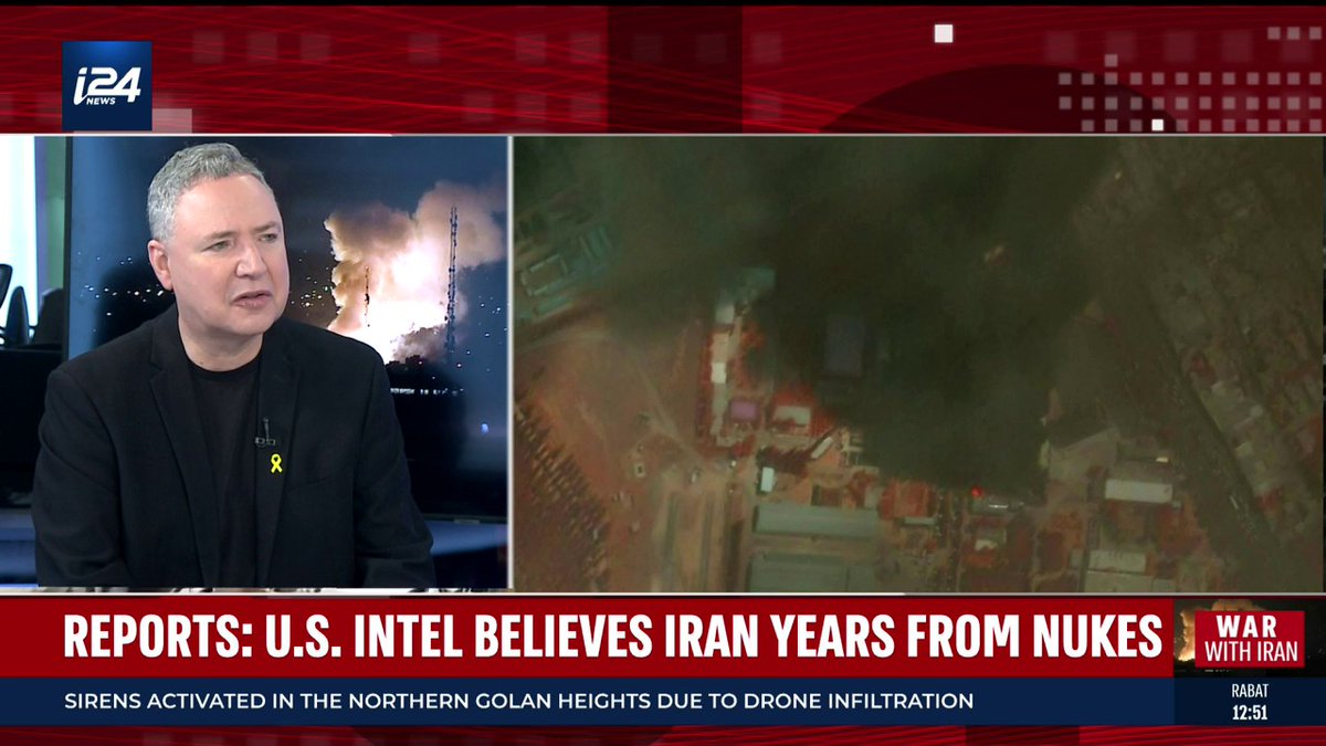 'The U.S. is all over the place' Amid reports that U.S. intelligence assessments contradict Israeli claims about how close Iran was to the bomb, Dan Perry says it's important to remember that the current head of U.S. intelligence is one Tulsi Gabbard. Benita Levin