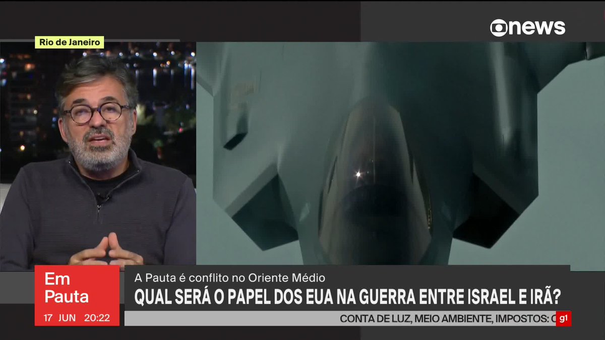 “Não acredito que Donald Trump esteja preocupado com a paz mundial, com o que pode acontecer se essa guerra se transformar em outra e em outra. Ele está preocupado com os interesses dele, e esses interesses são voláteis e mudam. São erráticos. Até semana passada, ele defendia negociações com o Irã sobre o programa nuclear, para chegar a um acordo que apaziguasse um pouco a situação”, diz Marcelo Lins sobre o interesse e o papel dos Estados Unidos na guerra entre Israel e Irã. ➡ Assista ao #EmPauta: #GloboNews