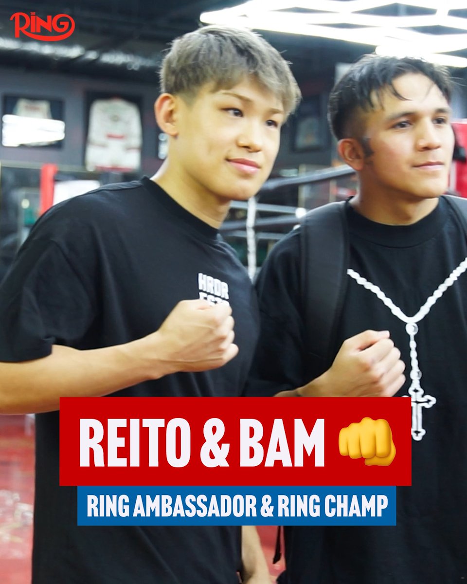 Ring ambassador Reito Tsutsumi and The Ring's super-flyweight champion Jesse 'Bam' Rodriguez linked up in California ahead of their fights in July 🤝 Ring III live on DAZN l July 12th in New York 🥊 🎟️ Get your tickets now: